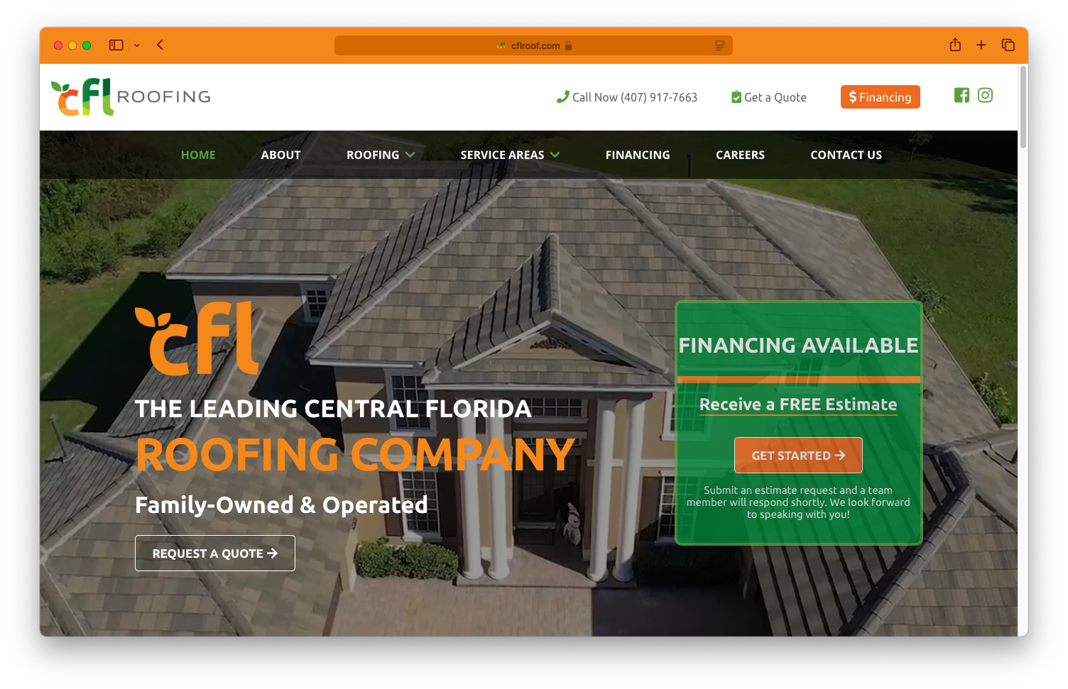 roofing website design